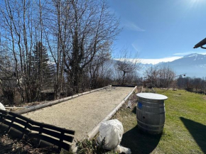 Sunny Lily facing the swiss Alps - Crans Montana